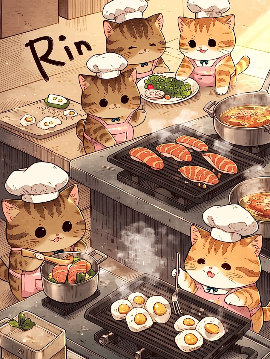 0v1234's tweet photo. おはにゃん🐾
今朝のお品書き
鮭の焼き魚・目玉焼き・サラダ・お味噌汁 https://t.co/e2qRw7WneP