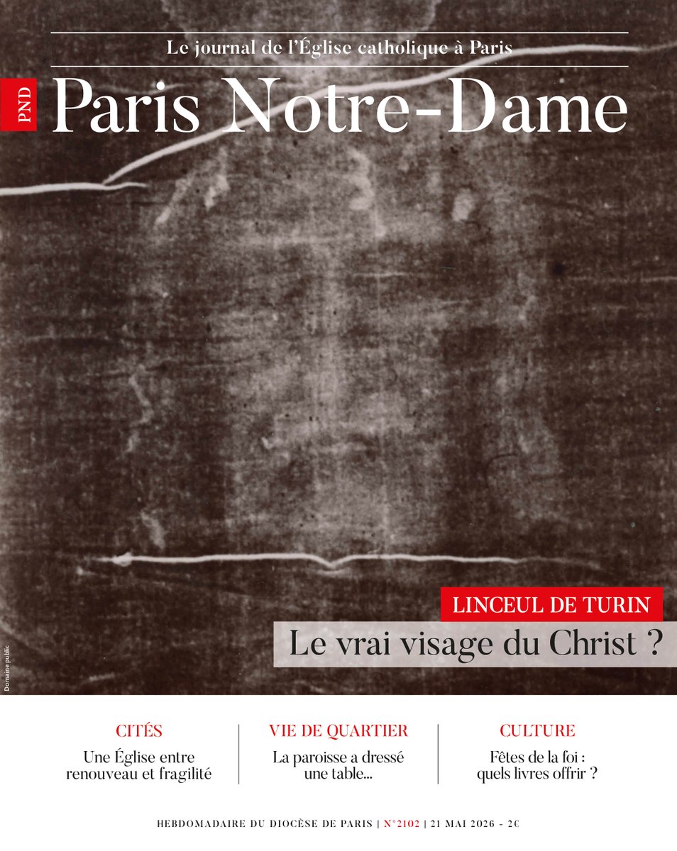 journalPND's tweet photo. [À LA UNE 👀]
Relique authentique de la Passion ou énigme de l’histoire ? 

Alors qu’une récente étude évoque des traces génétiques liées au Proche-Orient, Jean-Christian Petitfils, historien, revient sur les découvertes autour de ce linge.

Disponible dans l'application 📱 https://t.co/Yju1iWZDL4
