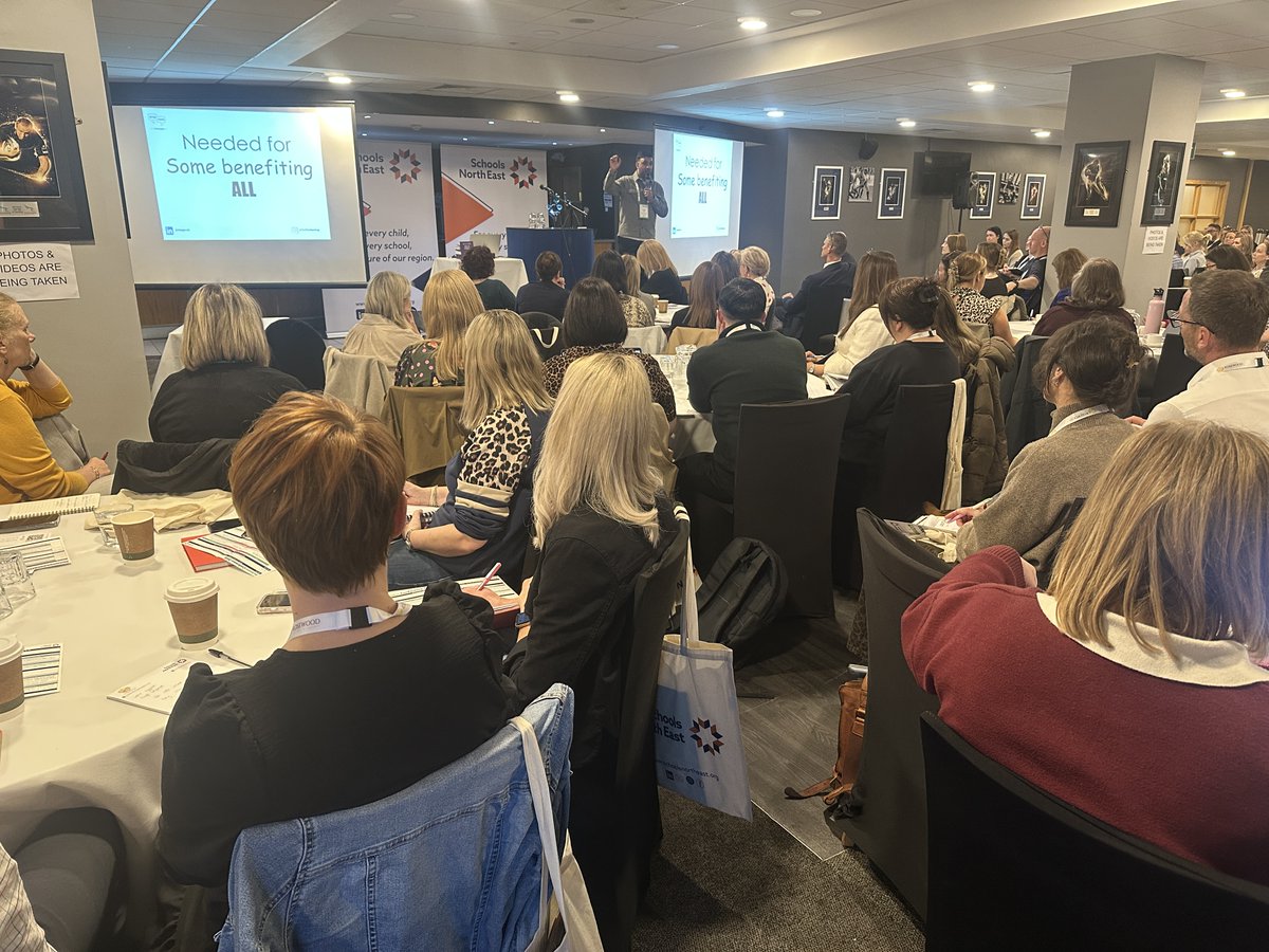 SCHOOLSNE's tweet photo. Across the day, speakers explored inclusive #SEND provision, adaptive teaching, AI, disadvantage, Early Years practice, hidden anxiety, autism, nervous system regulation and belonging. 

A huge thank you to every speaker for sharing such practical and honest insights. #SEND https://t.co/ucdqY6A4w8