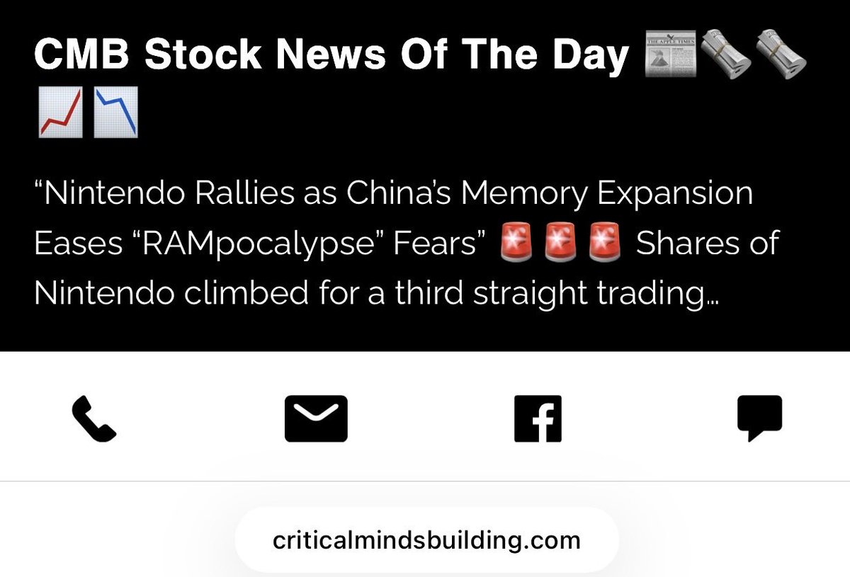 CMB_Visionary's tweet photo. #Nintendo #Switch2 #Gaming #Stocks #AI #Micron #TechStocks #Semiconductors #China #Investing

@MicronTech 

Click the link below ⬇️⬇️⬇️⬇️⬇️⬇️⬇️⬇️ https://t.co/DIEqobofpD