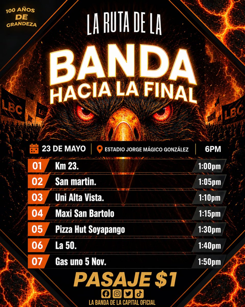 LABANDA_CAPITAL's tweet photo. Un par de Excursiones para la Final. https://t.co/lc3gwJBCJf
