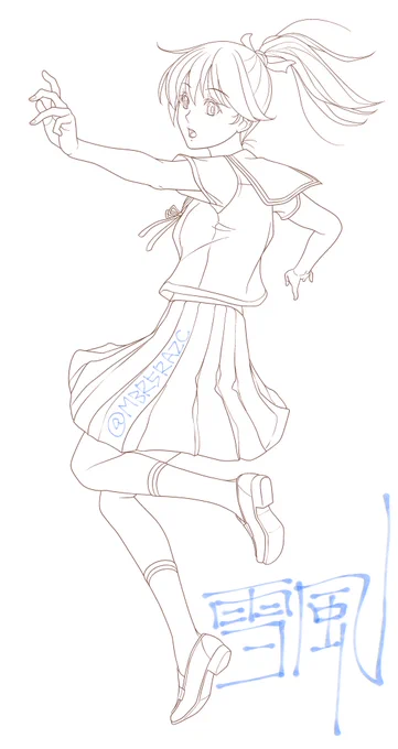 過去の自分のイラストを対話していた