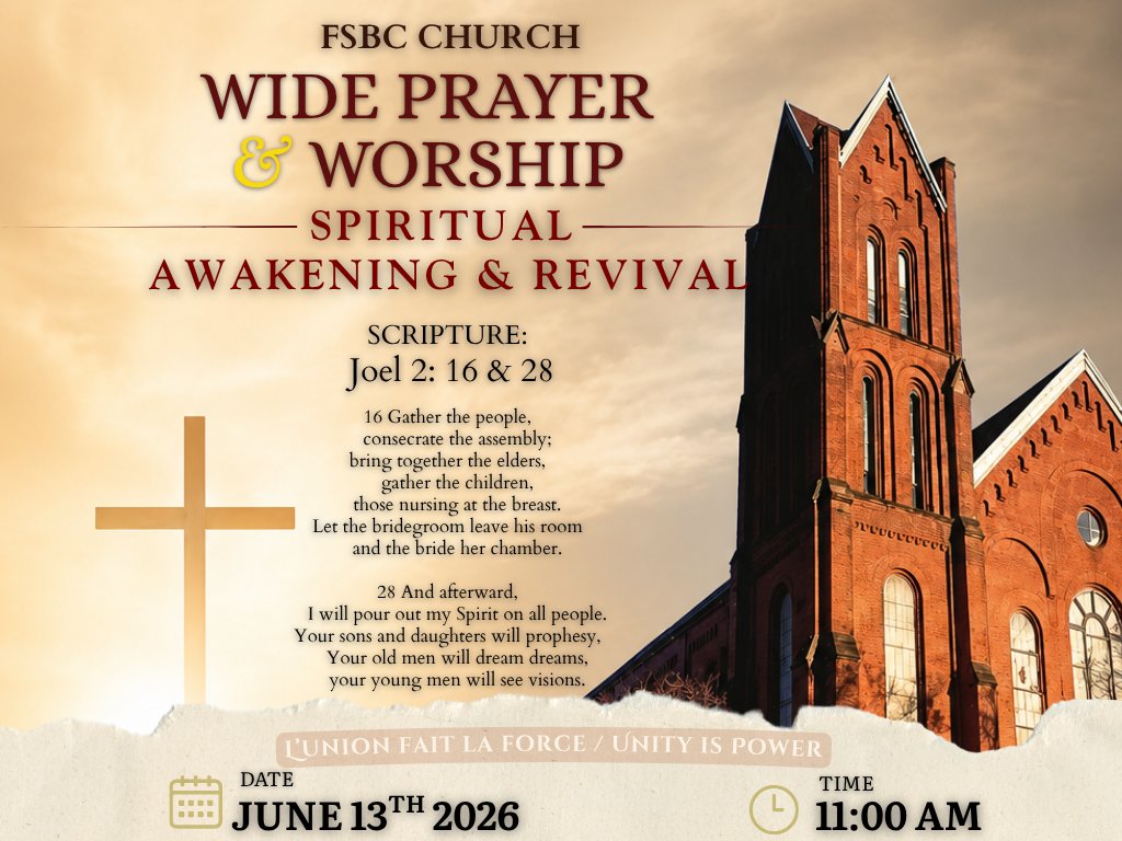 FSBConline's tweet photo. #PrayerMeeting 🙏🏿✝️ at #FSBCBrooklyn ⛪️
Next month!

209 Clermont Avenue
Brooklyn, NY 11205

#GloireàJésus #GlwaAJezi #GloryToJesus ✝️ https://t.co/sBRoBo99ar