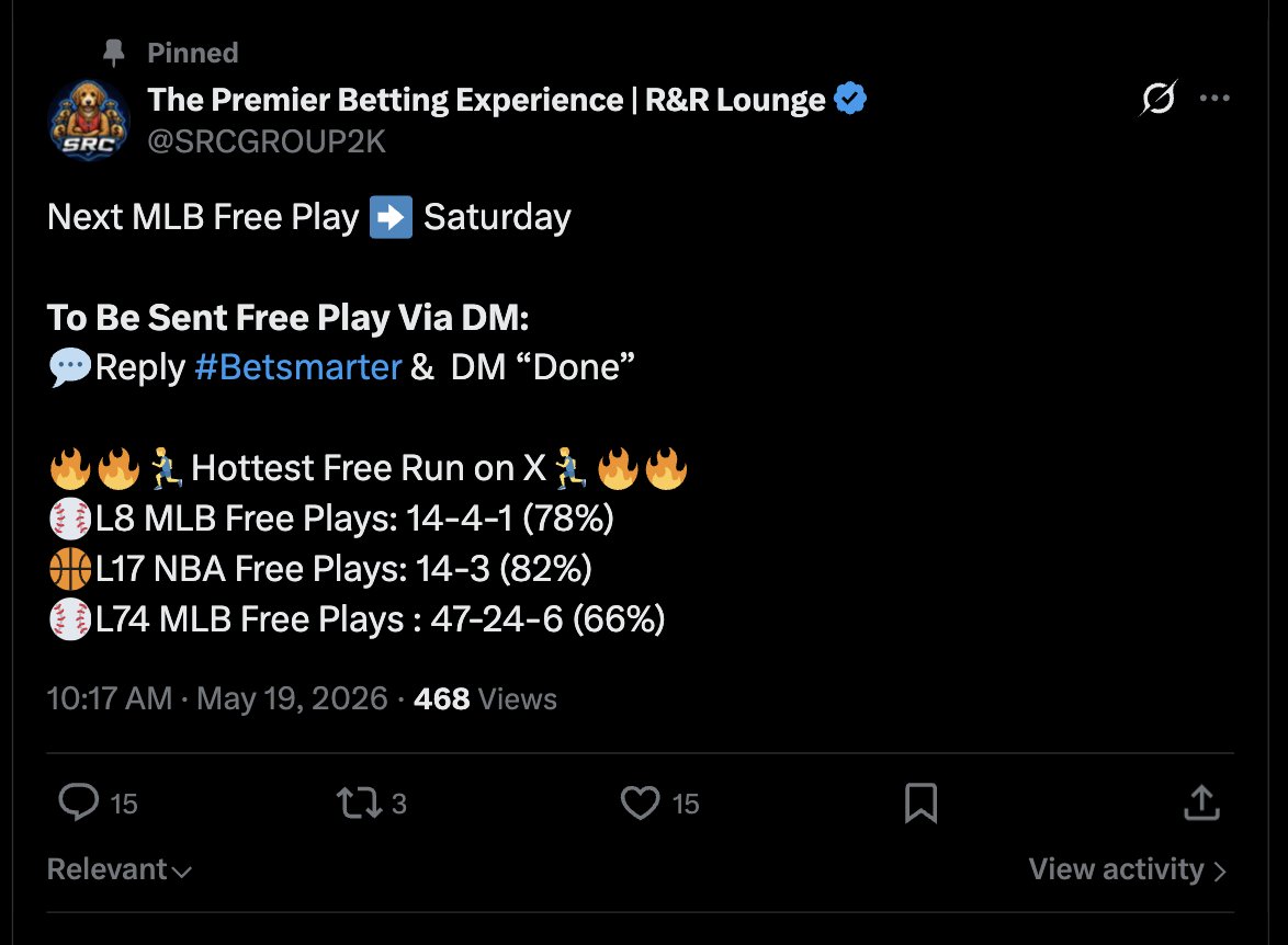 The Premier Betting Experience | R&R Lounge tweet media