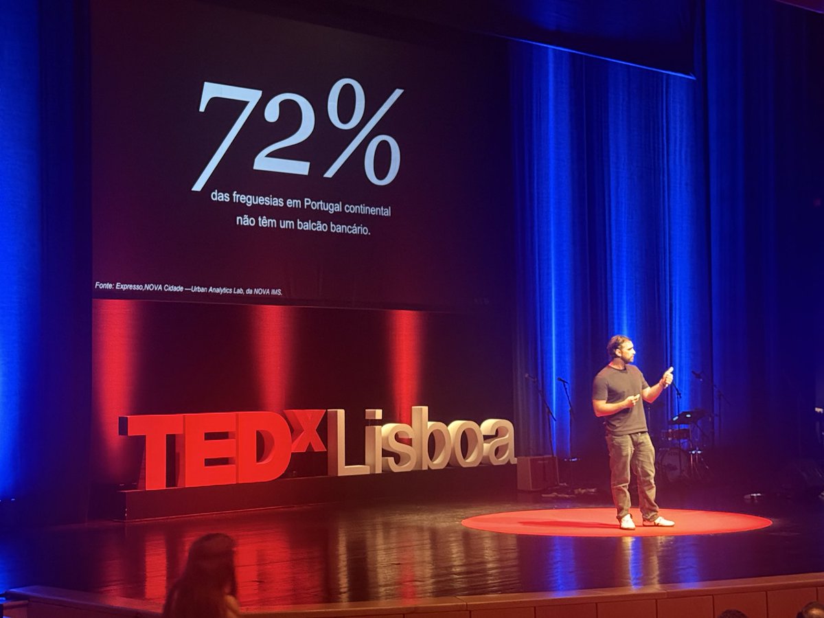 amarquet's tweet photo. Rúben Germano (general manager of @Revolut Portugal) says 72% of boroughs in the country don’t have a bank branch. https://t.co/dfxRSgrg7O