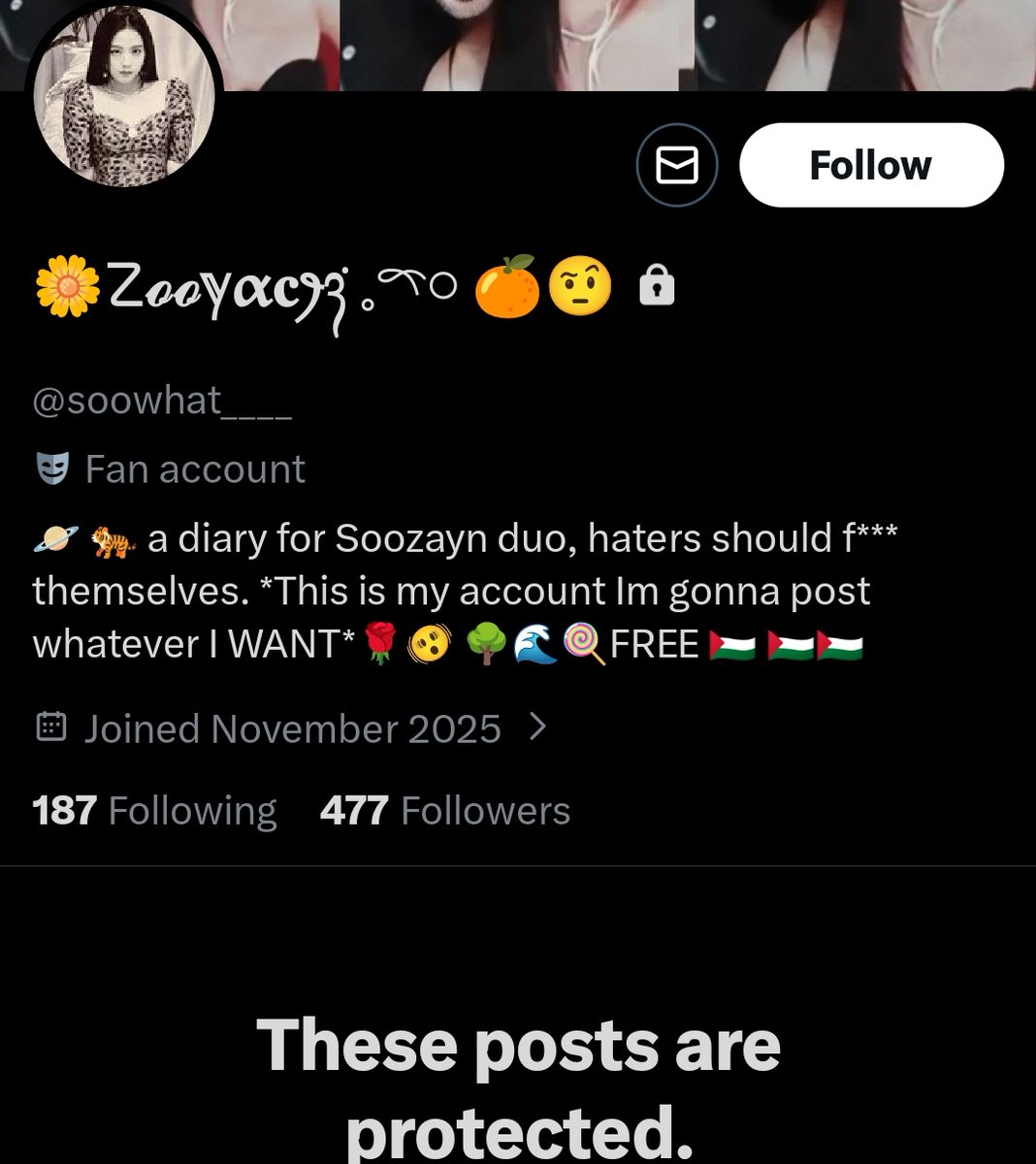 sooyaland103's tweet photo. This is the account who started all the hate train for Jisoo now she private her account I hope sooyas report her. https://t.co/Ne44xxhuZH