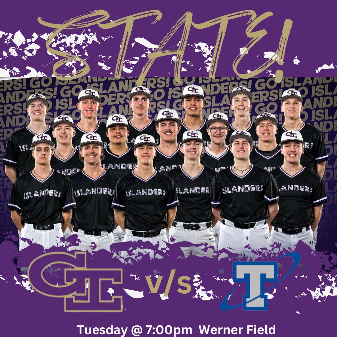 GISHbaseball's tweet photo. 🟣🟡GAME DAY🟡🟣

@PLSTitansBB 
🏟️Werner Park
⏰Approx 7pm
📻@KRGIsports 
105.5FM/1430AM https://t.co/7pNluU3pOE