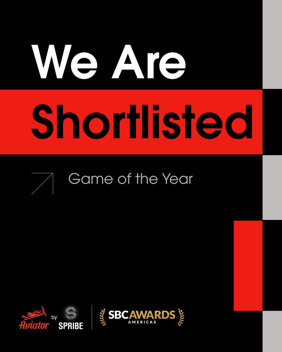Aviator_SPRIBE's tweet photo. Standing proud at the forefront of the industry! 🚀

Aviator is shortlisted for Game of the Year at SBC Summit Americas.
June 10 can’t come soon enough. https://t.co/rrVcZNnI20
