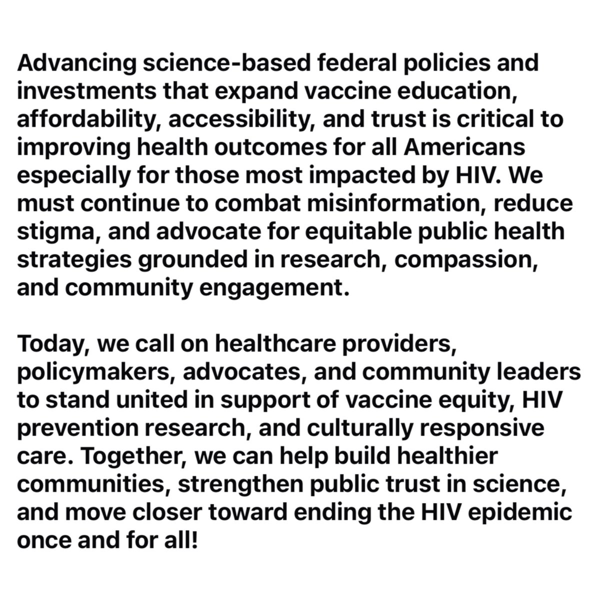 role_models_1's tweet photo. #HIVVaccineAwarenessDay #HVAD #EndHIV
#HealthEquity #HIVPrevention #VaccinesWork #PublicHealth #StopHIVTogether https://t.co/vPQwlmkYZH
