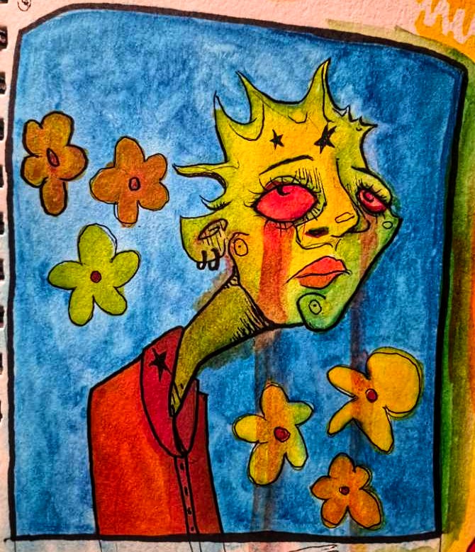 beneeart's tweet photo. Bad posture watercolor #beneeart https://t.co/3zVg6YCDpD