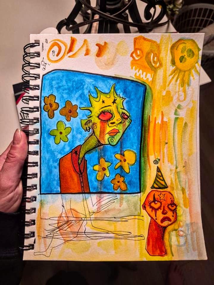 beneeart's tweet photo. Bad posture watercolor #beneeart https://t.co/3zVg6YCDpD