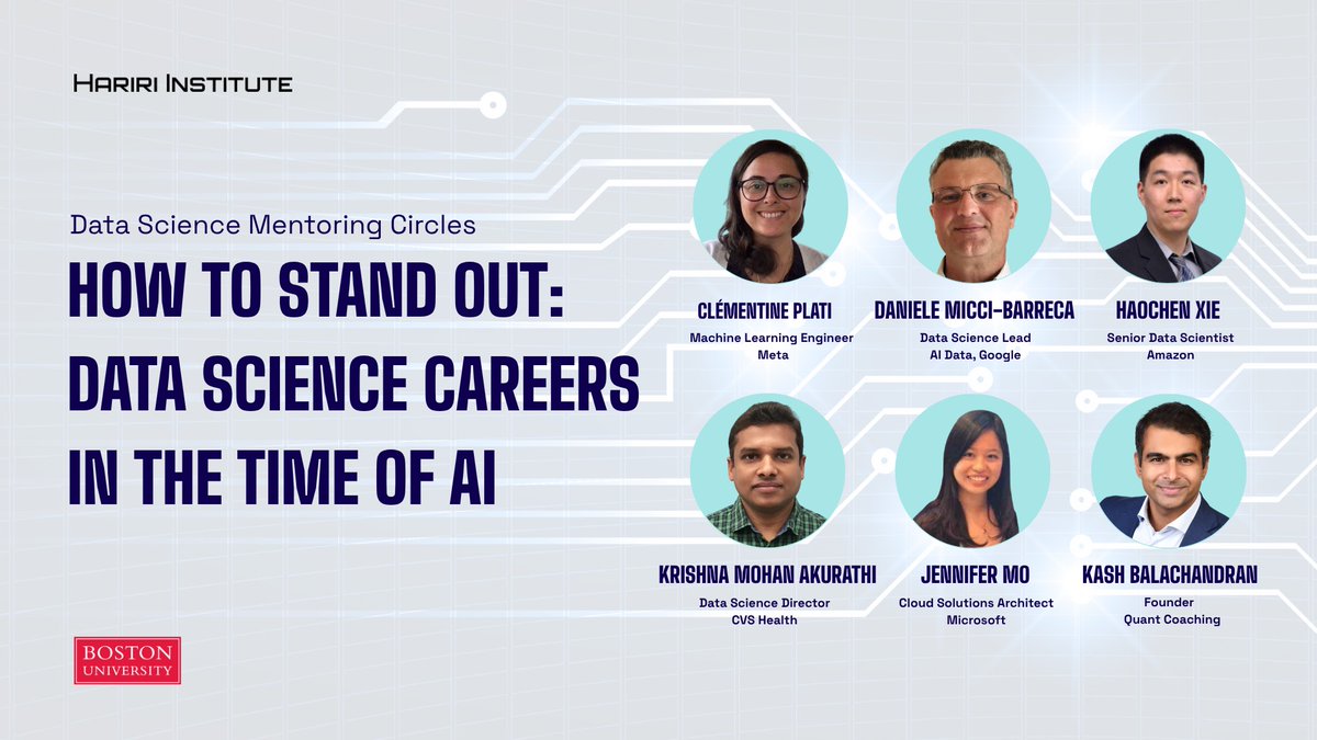 BU_Computing's tweet photo. In an era where automation and "vibe coding" are reshaping how we build software, the Data Science Mentoring Circles program (DSMC) is reinforcing the vital role of the human element in data science. Thank you to the DSMC mentors who participated in this event!
Read the insights here: https://t.co/rA6XXu3Hss