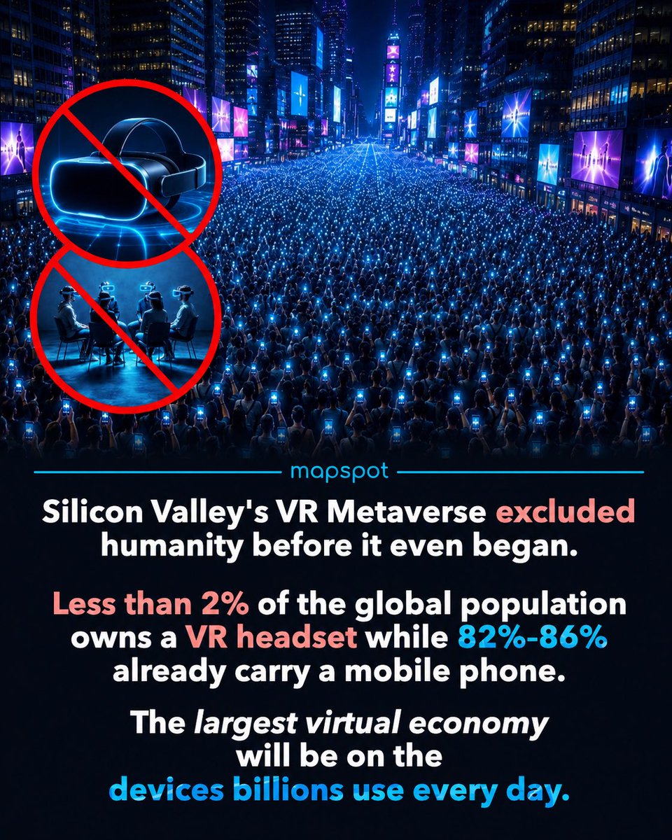 MapspotInc's tweet photo. Why big tech failed the Metaverse and what it REALLY is. Part 1 of 2 https://t.co/QnYKKrRg4m