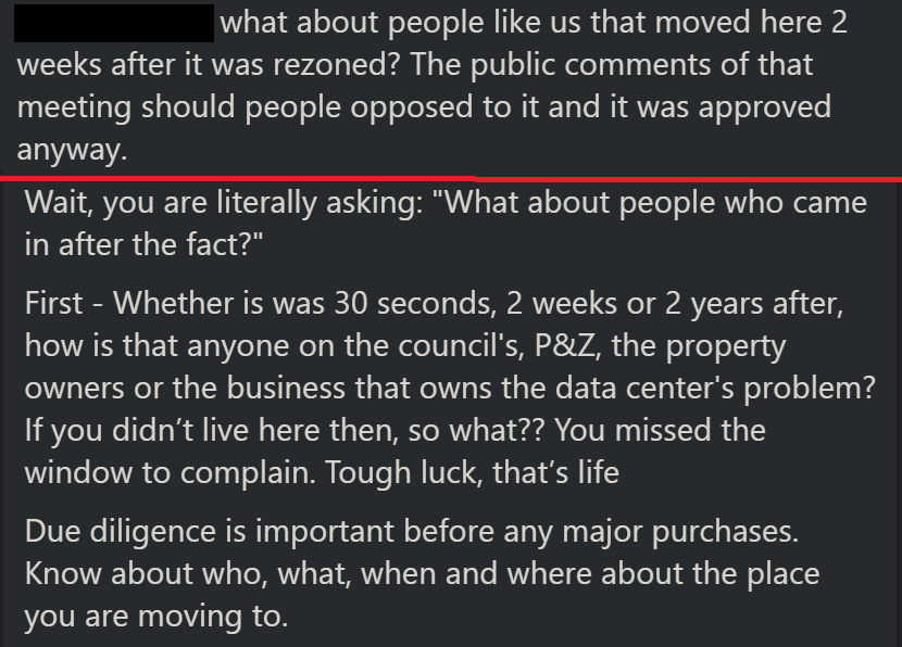HeyRAbbot's tweet photo. Gettin' all the locals spun up about the scary data center today.🤣🤣

People are losing their 💩💩

They will not like my answer to her question

It's to be built at the end of my street.

Timeline until it's in operation? >>> 20 years out... https://t.co/dV8JNPwYdh