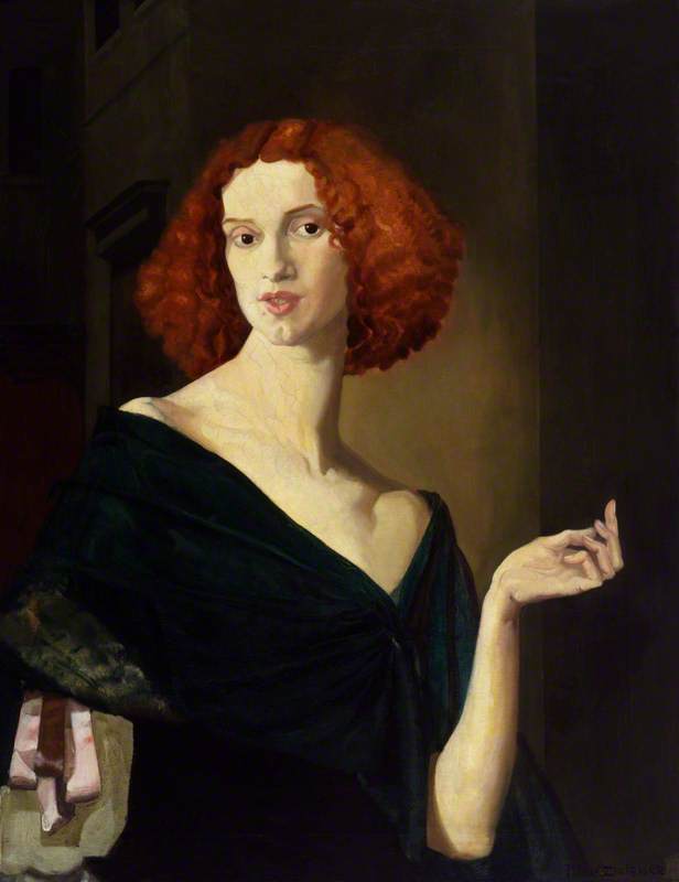 PaintingsLondon's tweet photo. 'Elsa Lanchester' by Doris Clare Zinkeisen (1898–1991)

(National Portrait Gallery, London) https://t.co/D8v1nYK4FW