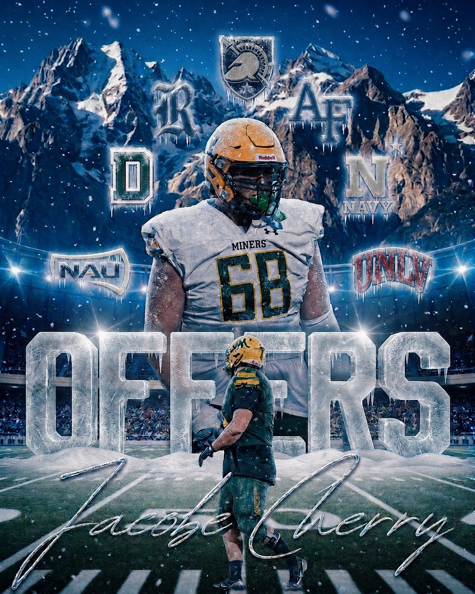JCherry775's tweet photo. ‼️SENIOR SEASON LOADING‼️

7 D1 OFFERS 🧊🏔️

THE GRIND CONTINUES💯🔥

BUILT IN THE TRENCHES 🦍👀

#AGTG @eehowren @PrepRedzoneNV @RGJpreps @NevadaSportsNet https://t.co/DhCasgGgRh