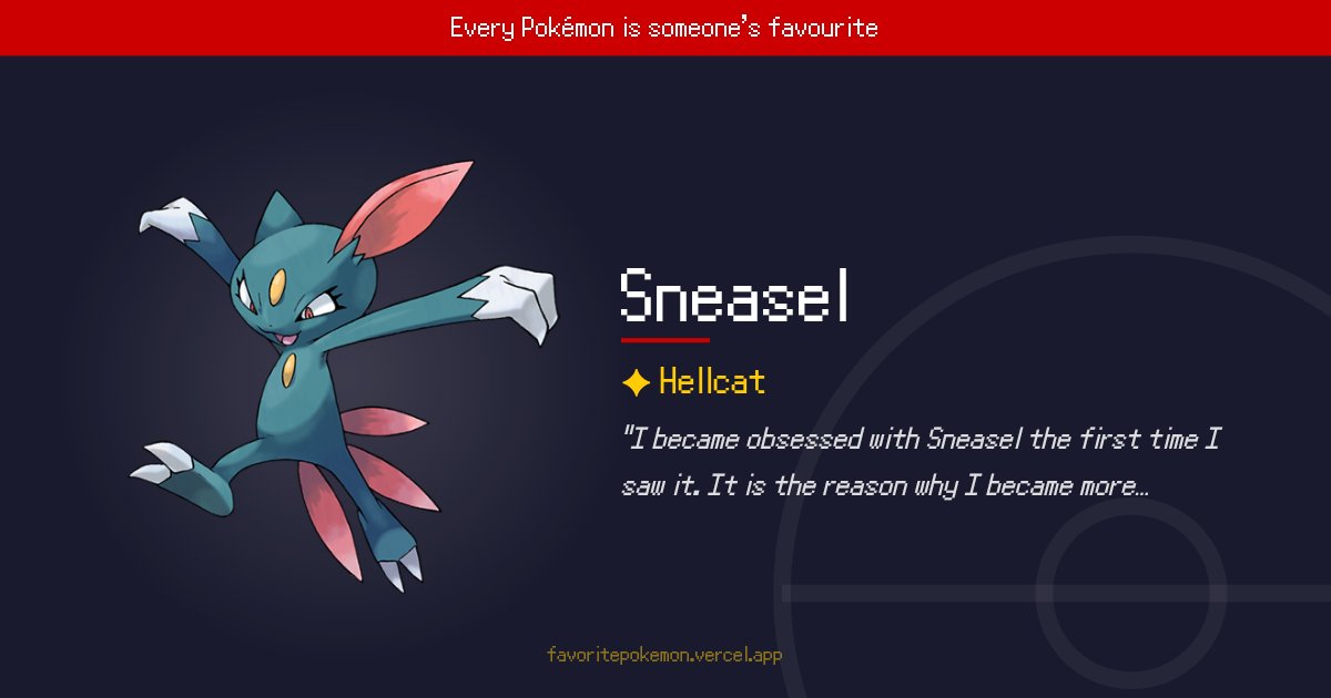 hellcatXIV's tweet photo. Love taking any chance I get to yap about this.

DECLARE YOUR FAV POKÉMON HERE: https://t.co/m1dkHzKjfr https://t.co/ynmWTBhlJU