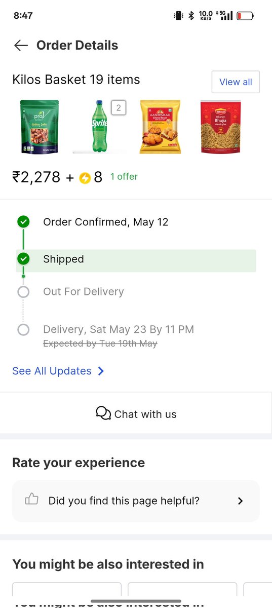 tiwarijeehai's tweet photo. After many tries they end up cancelling my order but can't be able to deliver groceries 15 days even that was at my nearest delivery centre,Again as usual they promised that this will not happen again but it's happening again and again @_Kalyan_K @flipkartsupport @ekartlogistics https://t.co/Mw7LTkJSiE