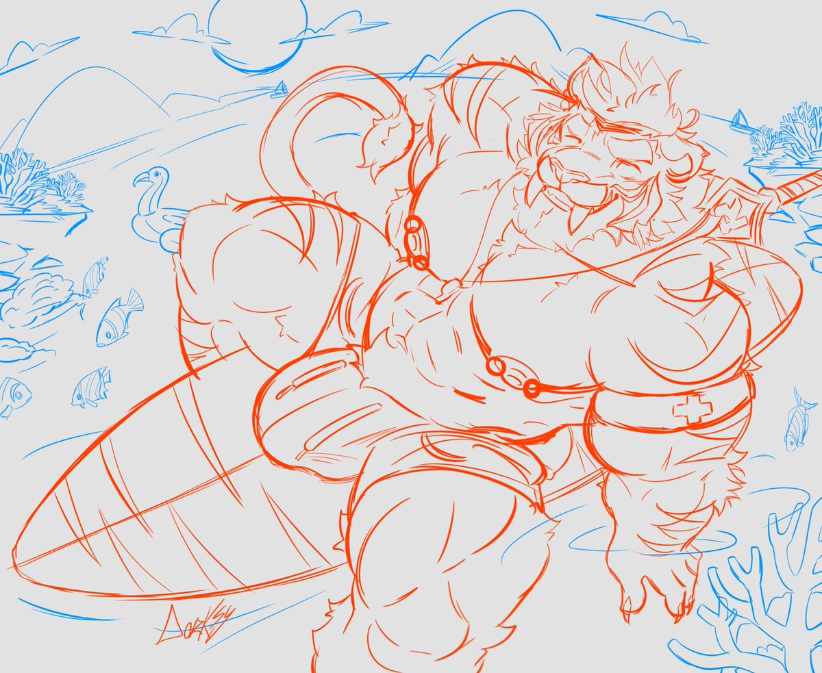 dorksy_'s tweet photo. Lifeguard Tiberius WIP!! 🐯🌊🏝️
-
#furry #paladins https://t.co/R87lRNKOsA