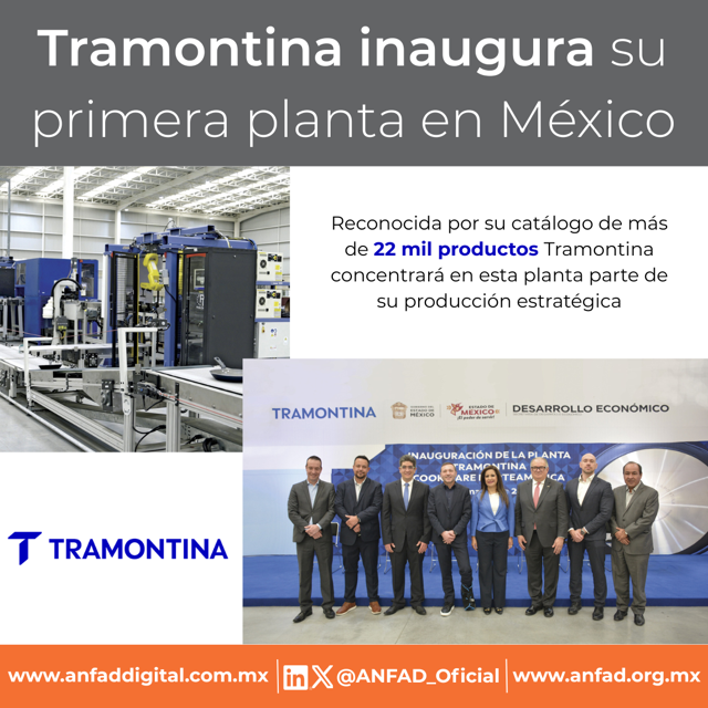 ANFAD_Oficial's tweet photo. 🔍📲 Descubre que tramontina de México inaugura su primera planta en México, así consolida su estrategia industrial regional en América del Norte, sólo por Revista ANFAD Digital.
✍️🔗https://t.co/GQEGqkkEzx

@Edomex, @ANFAD_Oficial https://t.co/1FN8rAp7M2