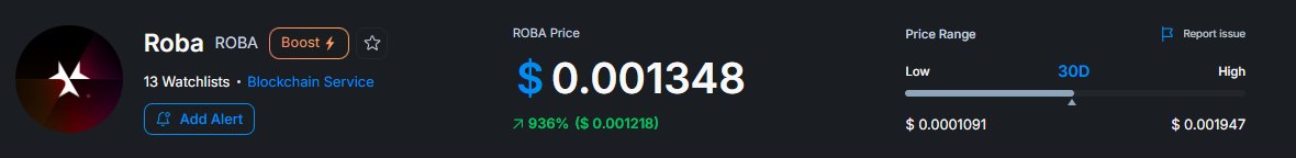 Ashik_80's tweet photo. Is it the beginning of the base robot season?
$ROBA Just did 9x in 30 days.
$SR did 1.5x in 30 days.
Season of base or Season of robot?
#BASE #ROBA #SR #Robotics https://t.co/sM8z5fgCkR