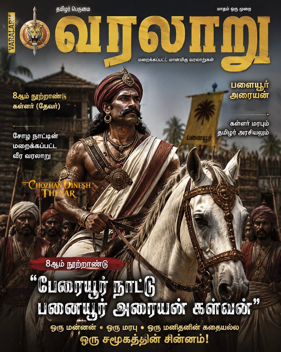ThevarTrends's tweet photo. சோழநாட்டு அரையர்.
"பேரையூர் நாட்டு பனையூர் அரையன் கள்வன்"
#Kallar ( #Thevar ) Caste Local Chief 8th century.
#Hindu #kshatriya #Tamil #Cholas #Tamilnadu #India https://t.co/rC5dAgG6Rm