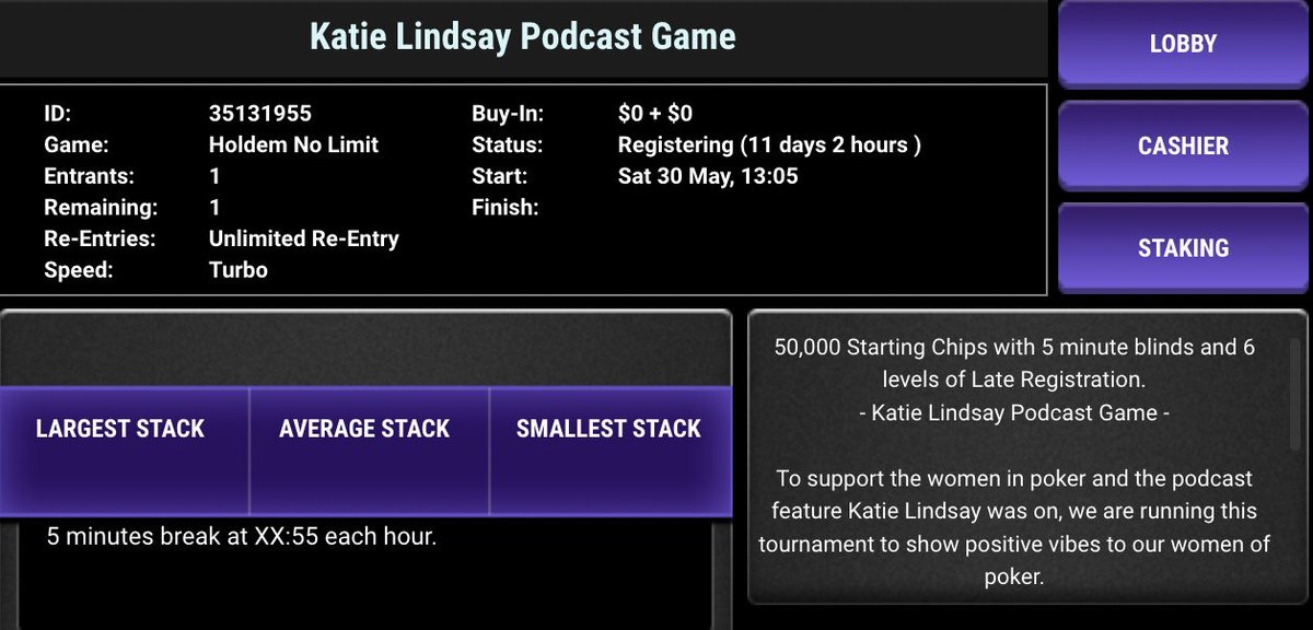 katelinds's tweet photo. I’m hosting a freeroll on @ACR_POKER to celebrate my podcast with  @TheQueensofPkr on May 30th. 

This is open to all women for a chance to win a $1000 seat for the ladies event this summer. The password is: podcast 

There will also be tickets for 2nd and 3rd place and a $109 ticket bounty on my head. 

Again this is for women only as it’s for a seat in the ladies event. Find the tournament in the private tab and search podcast. See you in there!! 👯‍♀️