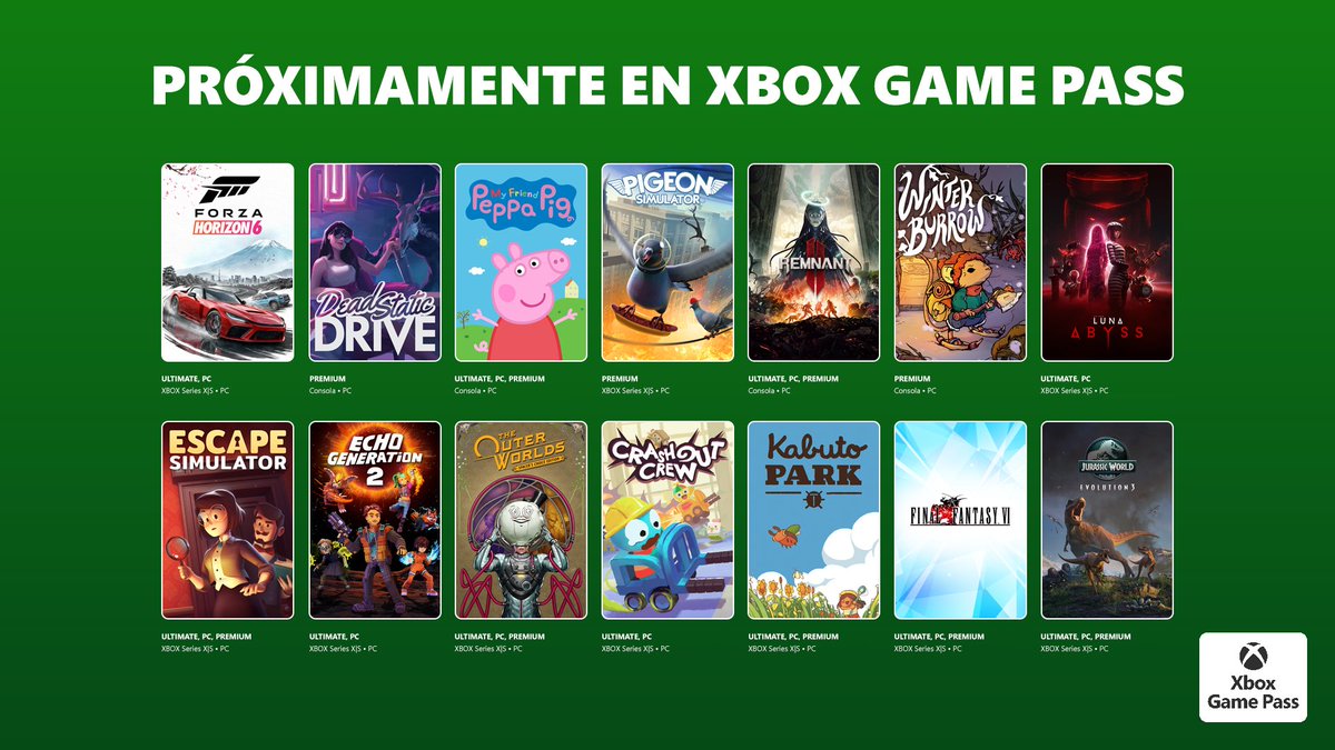 Xbox Game Pass LATAM tweet media