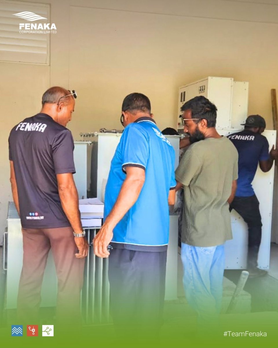 TeamFenaka's tweet photo. ގދ ވާދޫގައި އެޗް.ވީ ކަނެކްޝަން އެޅުމުގެ މަސައްކަތުގެ ތެރެއިން
#teamfenaka https://t.co/2P2WYRWUjo