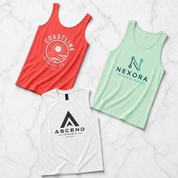promo_leaf's tweet photo. Beat the heat in style with custom tank tops made to keep your brand front and center all season long. Perfect for events, gyms, summer promotions, and team gear, these lightweight favorites are made to get noticed wherever they go. #customtanktops #promoleaf https://t.co/qKQH2dZfcw