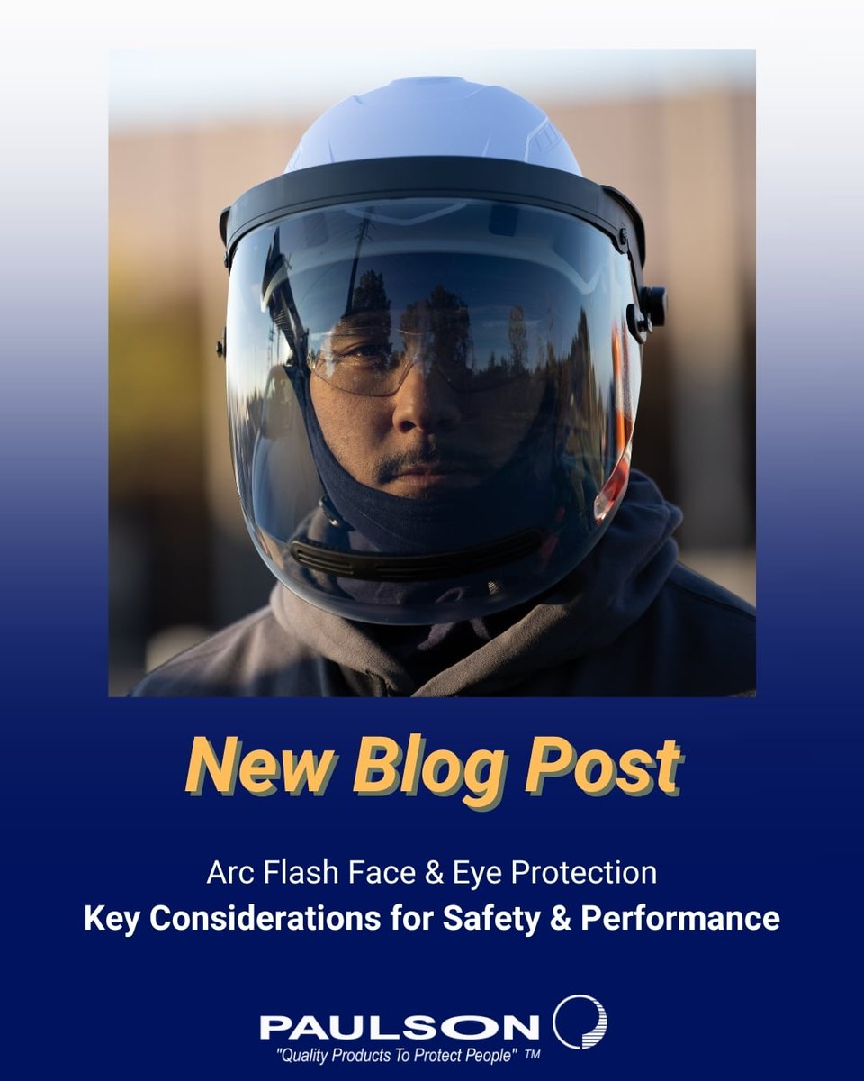 PaulsonMFG's tweet photo. Our new blog post explores the critical role of true color recognition, NFPA 70E standards, and toric double-curve geometry in arc flash protection. 🇺🇸
📖 Read the full guide: https://t.co/YyyqzWxT54
#ElectricalSafetyMonth #ArcFlash #SafetyTech #PaulsonManufacturing #PPE https://t.co/3Cf6YMBgPb