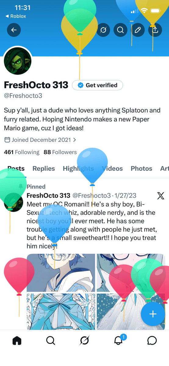 Freshocto3's tweet photo. Hooway. Balloon Day for meeeeee https://t.co/eSgLeqg2b2