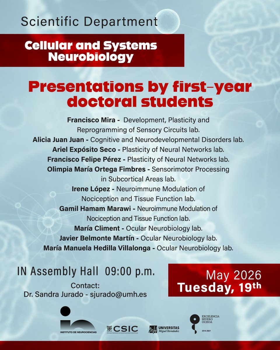 Instituto de Neurociencias UMH-CSIC tweet media