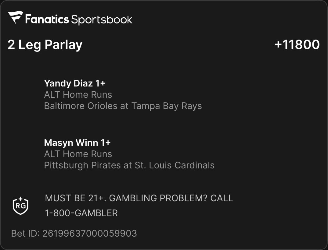 MarleyMPR's tweet photo. @yanobets When this hit I got you! 🤝 https://t.co/BmTf3ROJIn