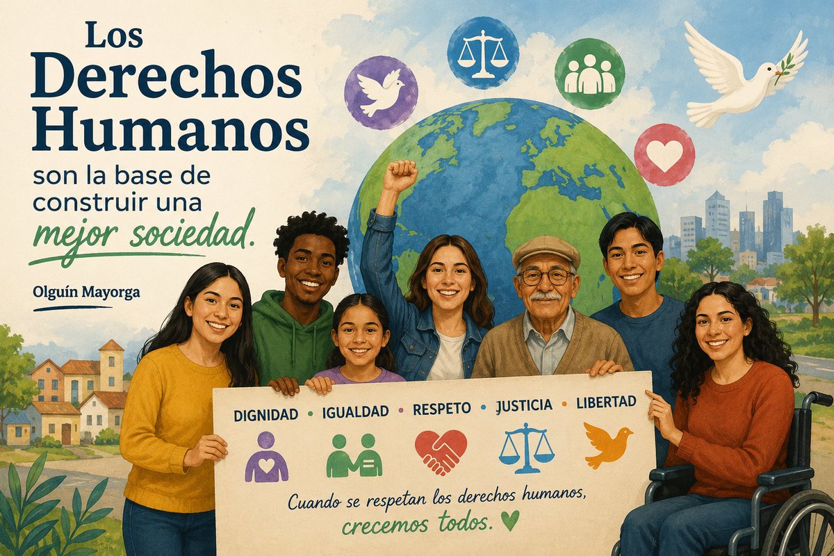 ANIVICAC2's tweet photo. Es compromiso de todos luchar por defender los Derechos Humanos https://t.co/m4ztbjZkkA
