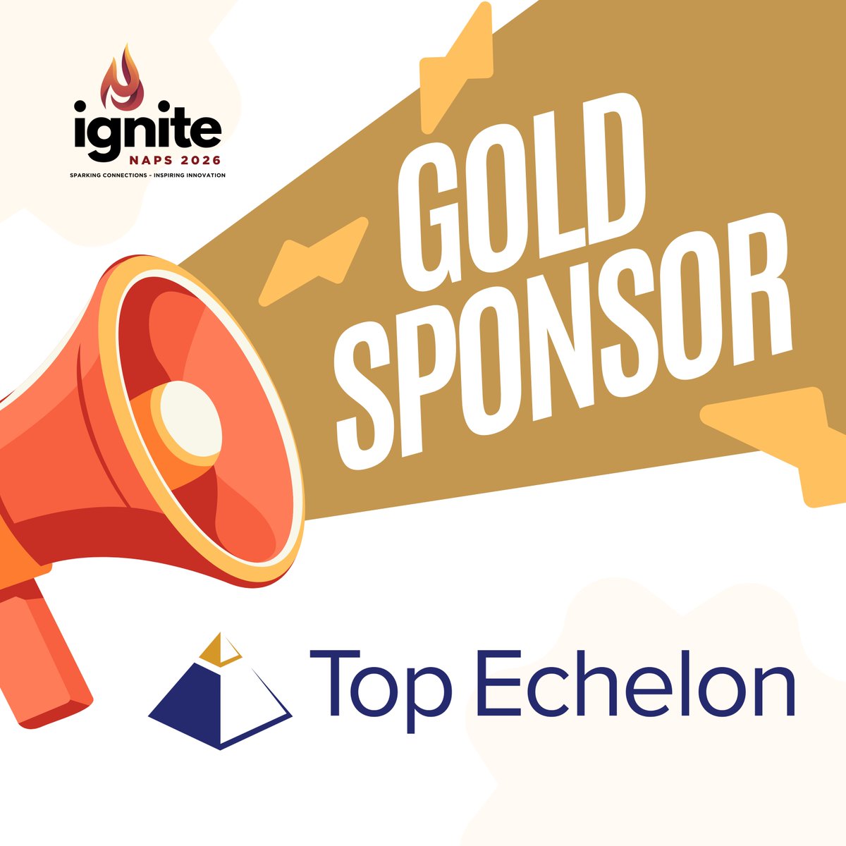 NAPS360's tweet photo. Welcome @TopEchelon as a GOLD sponsor of NAPS Ignite 2026! Trusted by recruiters since 1988 &amp; powering more than 3,500 customers.

Spots for attendees &amp; sponsors are limited by design — &amp; they're going.

📍Nov 1-3 | St. Pete Beach, FL
🔗 Secure your spot: https://t.co/Q3FOzcpzOT https://t.co/auRpPQyXP1