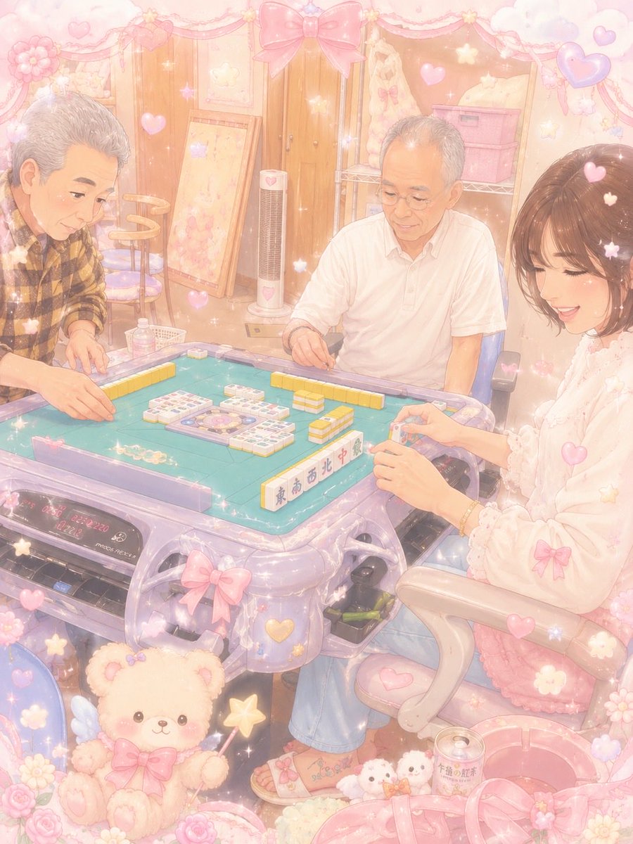 344mr's tweet photo. ともだちに盗撮された他人に見せれないレベルの私の柄悪い麻雀動画があるんやけど

怖かったからチャッピーにメルヘンにしてもらったよって、送られてきた写真みてwwwwwww https://t.co/FhYaKRwpDD