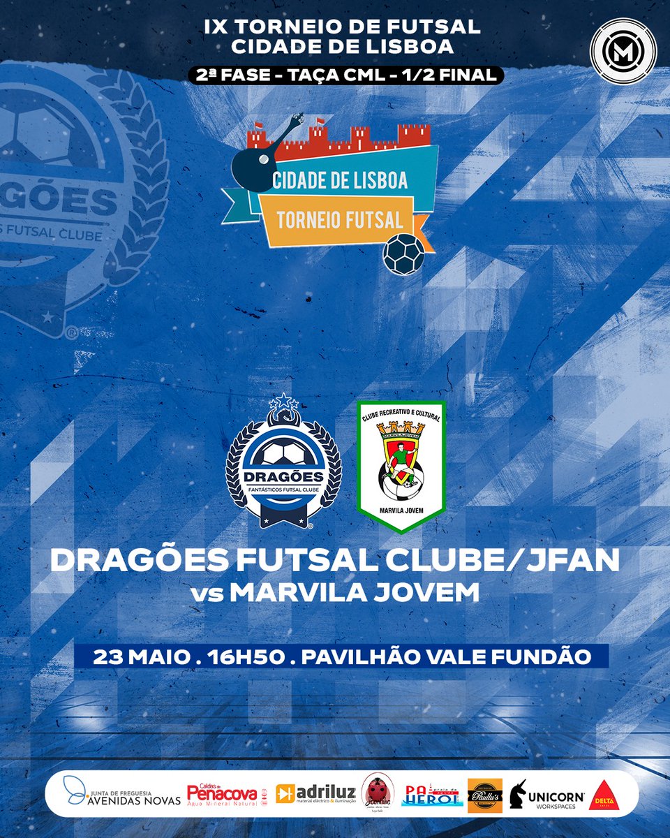 dfutsal2018's tweet photo. Dragões Futsal 

1/2 Final 

Dragões Futsal 🆚 Marvila Jovem 

👊 Lutamos juntos. 𝐀𝐓𝐄́ 𝐀𝐎 𝐅𝐈𝐌. 𝐀𝐜𝐫𝐞𝐝𝐢𝐭𝐚𝐫 faz parte de nós!

🇳🇮𝓐 𝓱𝓲𝓼𝓽𝓸𝓻𝓲𝓪 𝓬𝓸𝓷𝓽𝓲𝓷𝓾𝓪... https://t.co/zIzWxrtJyi