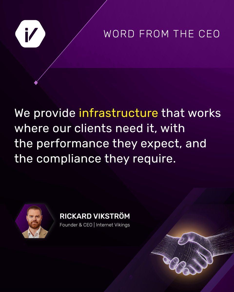 InternetVikings's tweet photo. As we continue to scale our products and expand our teams, one thing remains unchanged: our mission.

To support our customers in achieving their goals by providing reliable infrastructure and delivering an outstanding customer experience.

𝗢𝘂𝗿 𝘀𝗼𝗹𝘂𝘁𝗶𝗼𝗻𝘀 𝗶𝗻𝗰𝗹𝘂𝗱𝗲:
✔️Cloud Hosting — Licensed in-state hosting for iGaming & online sports betting in the U.S.
✔️Bare Metal Servers — Customer-tailored hardware designed to meet strict gaming regulations
✔️Bare Metal GPU Servers — NVIDIA GPU infrastructure for real-time betting, streaming, and AI workloads at scale
✔️Co-location Solutions — Flexible, compliant colocation offerings starting from 1 rack unit
✔️Disaster Recovery Solutions — State-compliant redundancy designed for operational continuity

Built for the regulated iGaming and online sports betting markets.

#InternetVikings #HostingProvider #iGaming #Sportsbetting #cloudhosting #baremetal