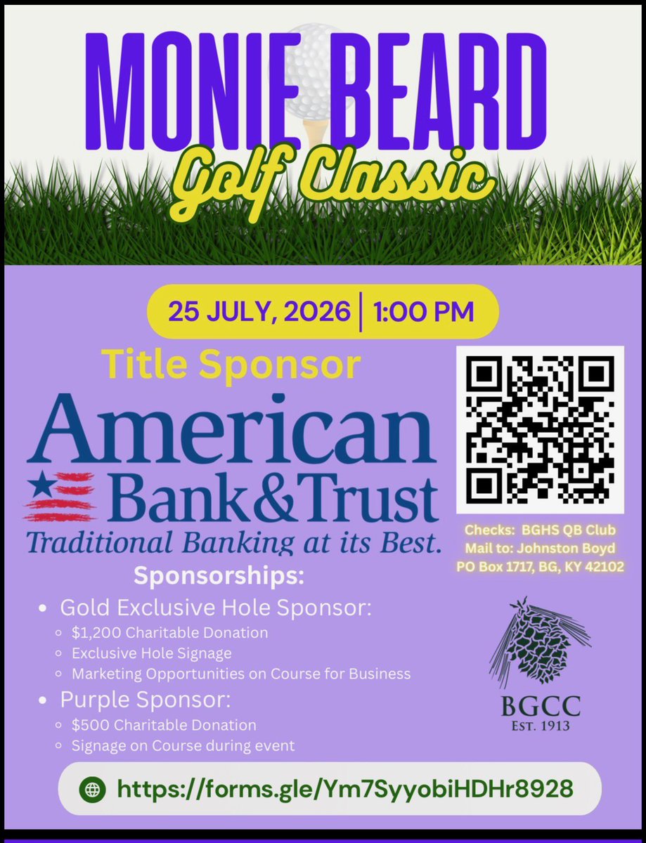 PurplesFootball's tweet photo. Monie Beard 2026!!  Get signed up today! https://t.co/3XBCIQuOb2