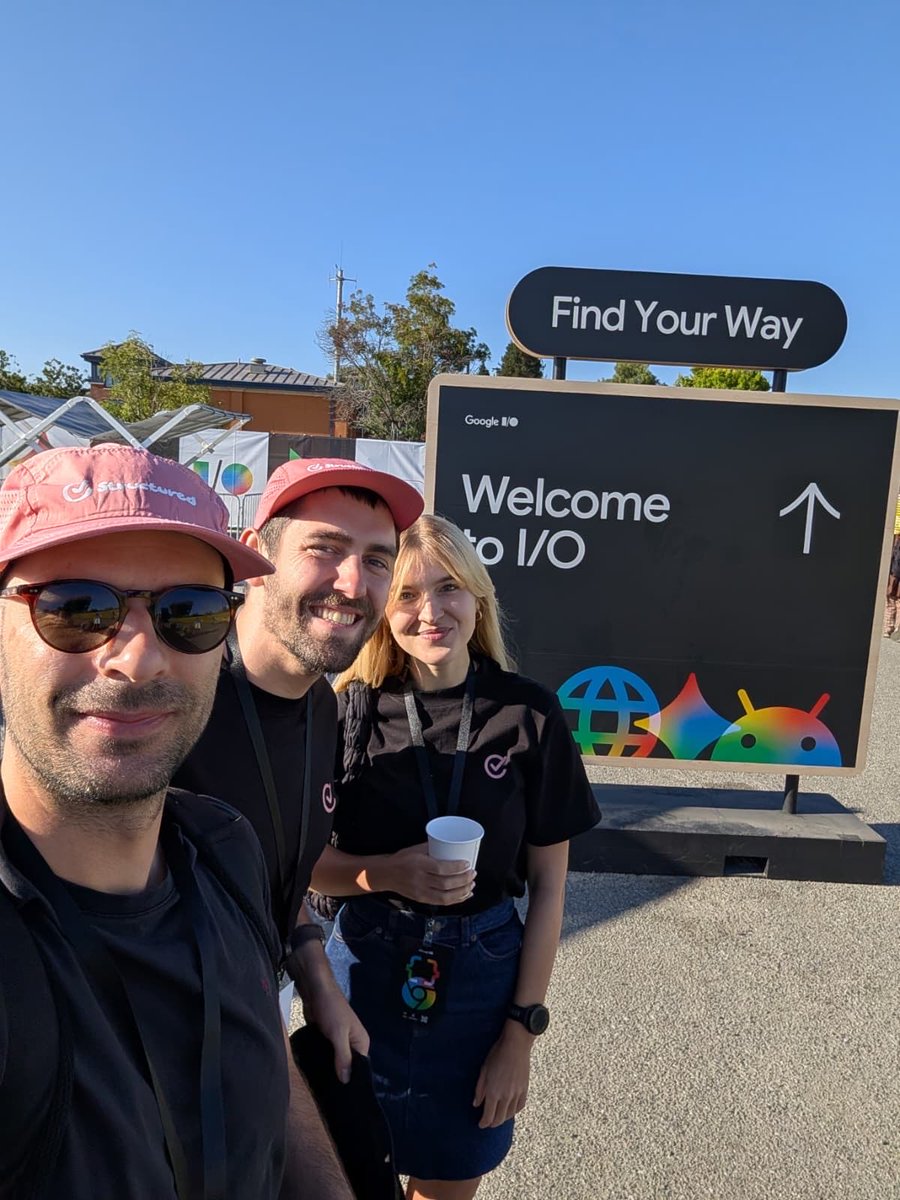 leoMehlig's tweet photo. We are at Google I/O for the two days! 

Say hi if you see our pink caps.

I’ll also spend some time in SF afterwards, if anyone wants to meet up. https://t.co/szJ5LKZHmF
