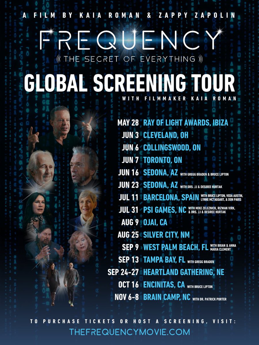 FrequencyMovie's tweet photo. Frequency is more than a film. It’s an activation, a playbook of solutions, and an experience best felt in community. Before streaming later this year, join us for the global screening tour with filmmaker Kaia Roman and special guests around the world. https://t.co/A70i46BCmS https://t.co/JK5DMhMGpO