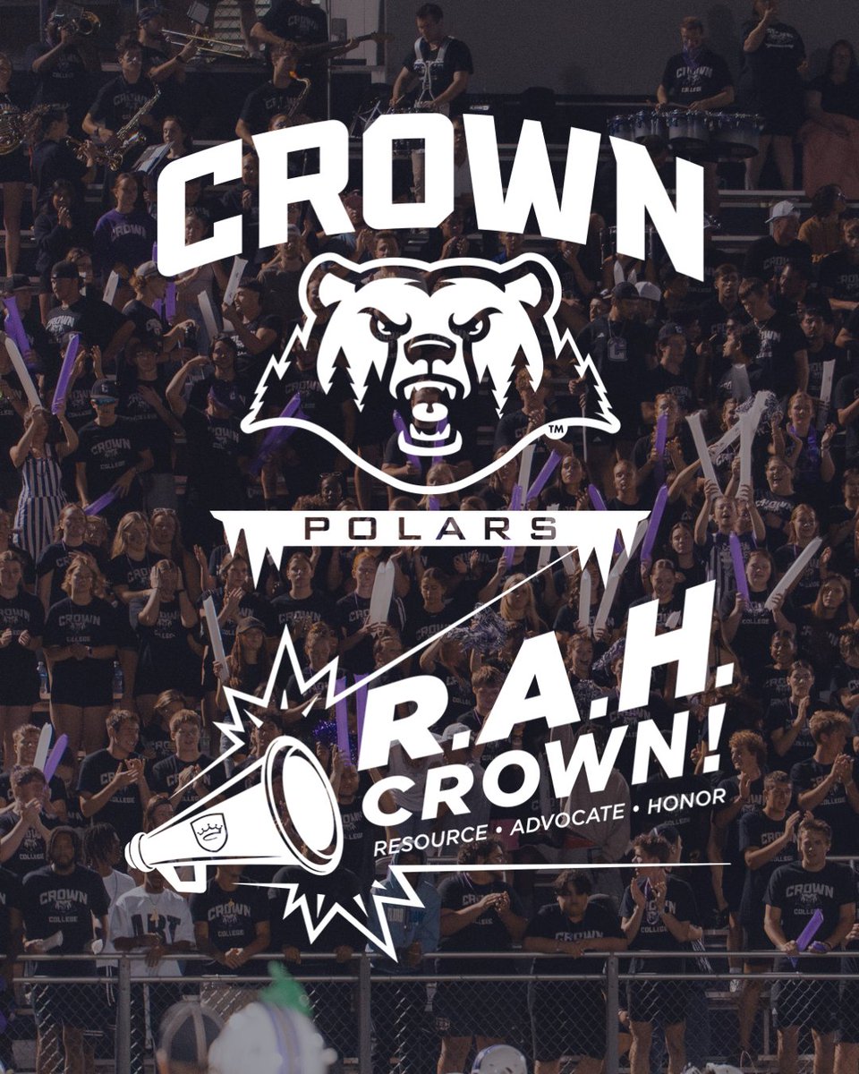 CrownPolars's tweet photo. Kicking Off RAH!

Support your Polars teams starting today at 11am. Your generosity helps Crown College Athletics equip student athletes to be bold in their faith, purpose, and leadership to impact the world for Christ. 

#GoPolars | #Crown | @KwikTrip https://t.co/NBzYfUJsY5