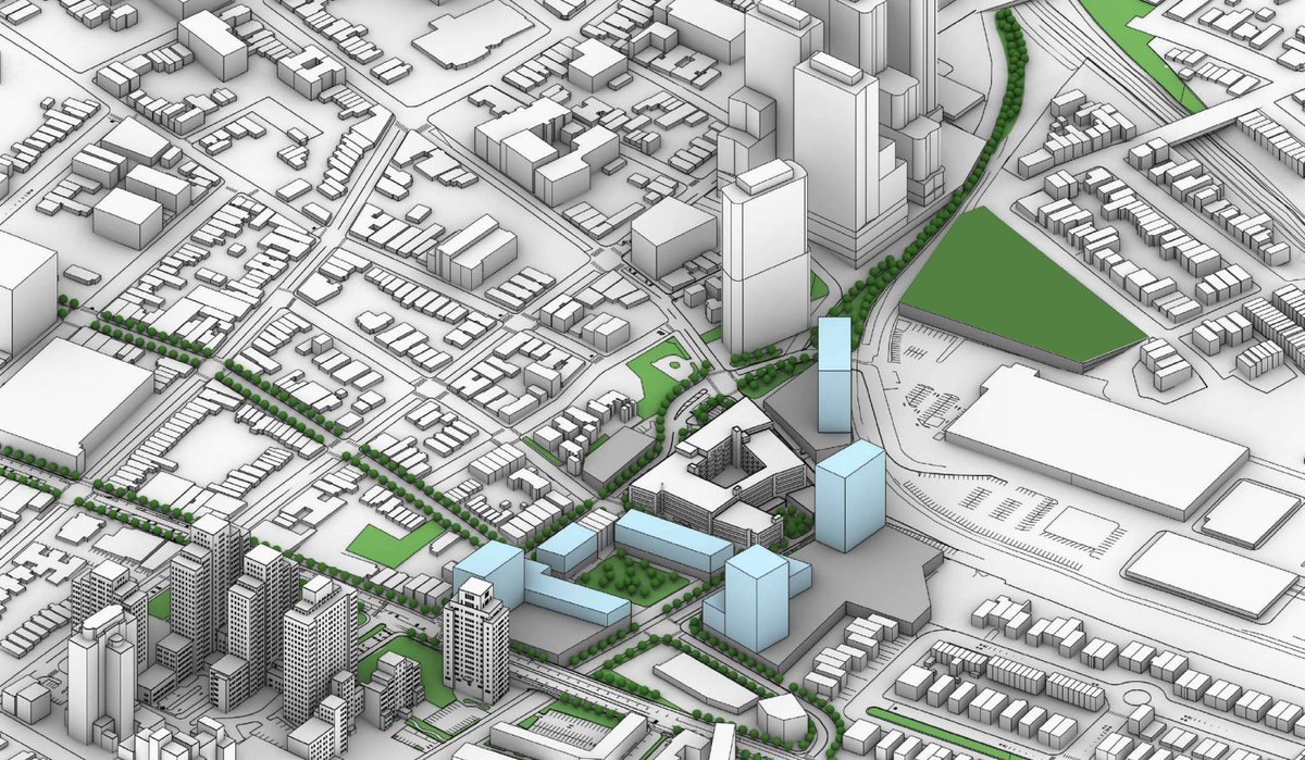 BetterBlocksNJ's tweet photo. NEW: Hudson County is planning to turn county-owned parking lots around Journal Square into mixed-income housing, adding thousands of homes, including income-restricted affordable.

We took a detailed look at the proposed sites, including one that hasn't been previously reported. https://t.co/xbkKNp6x7s