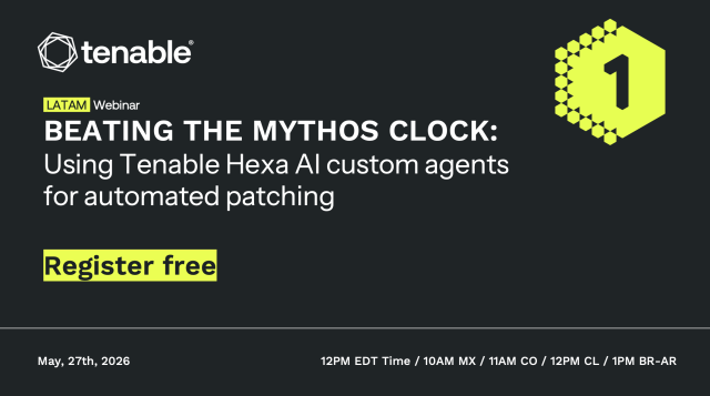 valterpcjr's tweet photo. Register for our webinar and discover how Tenable Hexa AI custom agents empower your team to counter machine-speed threats by automating vulnerability remediation. Learn how the Model Context Protocol (MCP) automates risk-driven patching workflows,... https://t.co/B5JRFrT20C https://t.co/uvjxqzoaOf