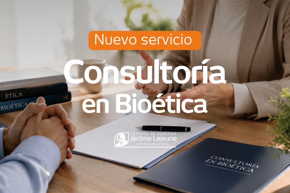 CatedraLejeune's tweet photo. Decidir bien también requiere reflexión ética.

Un nuevo espacio para acompañar decisiones complejas con rigor científico, prudencia ética y respeto a la dignidad humana.

🔸Consultoría en Bioética🔸

Más información y solicitudes en: https://t.co/d6Hp6IlN7l https://t.co/puZP0KnL3I