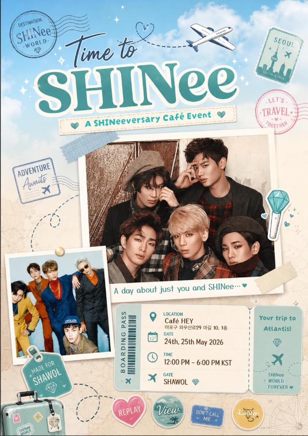 swindiaofficial's tweet photo. 2026 SHINee ANNIVERSARY CAFE EVENT
ใใ๐ค ใใใ๐ใใใ๐ค ใ
ใใ ๏ผผใใ๏ฝใใ๏ผใใ
ใTime to SHINeeใ
_
๐ CAFE HEY.
๐ 2026.05.24-25
@swindiaofficial
@Shinee_Fan_Base
@SHINee_Mexico
@onew_ph
@shineepromo
@iFlamesForMinho
@SHINeePERU
#์ค์ด๋ #SHINee #TimetoSHINee https://t.co/3lbzgDotf0