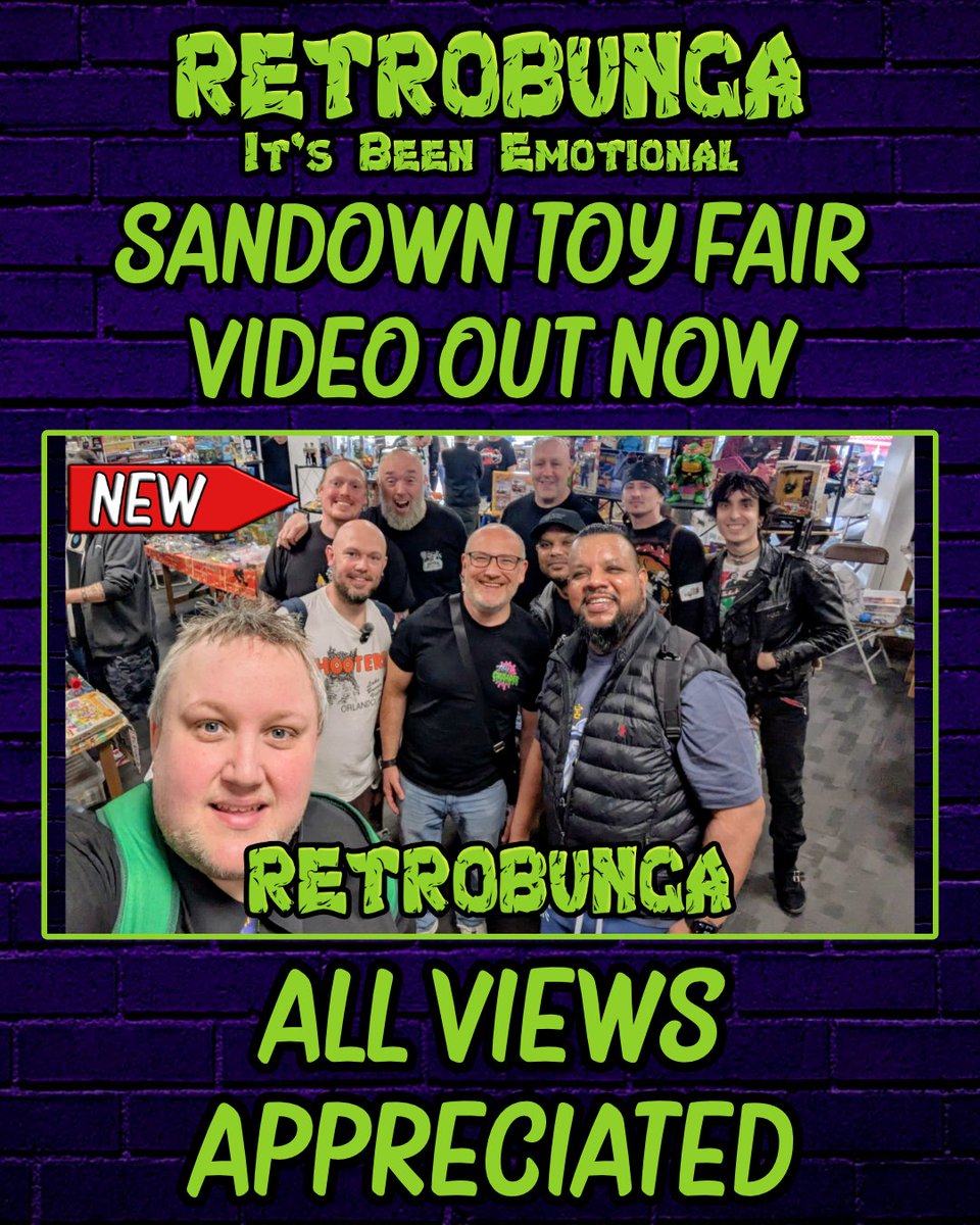 RETROBUNGATV's tweet photo. NEW Sandown Vid OUT NOW: https://t.co/MMwZeDxInn

All views, HYPES &amp; comments appreciated

Join me and the BUNGA CREW Vintage Toy Hunting 

#sandown #sandowntoyfair #retrobunga #itsbeenemotional #vintagetoys #retrotoys #toycollector #toycollectors #toycollecting #toyhunting https://t.co/WeZ9T0DPJv