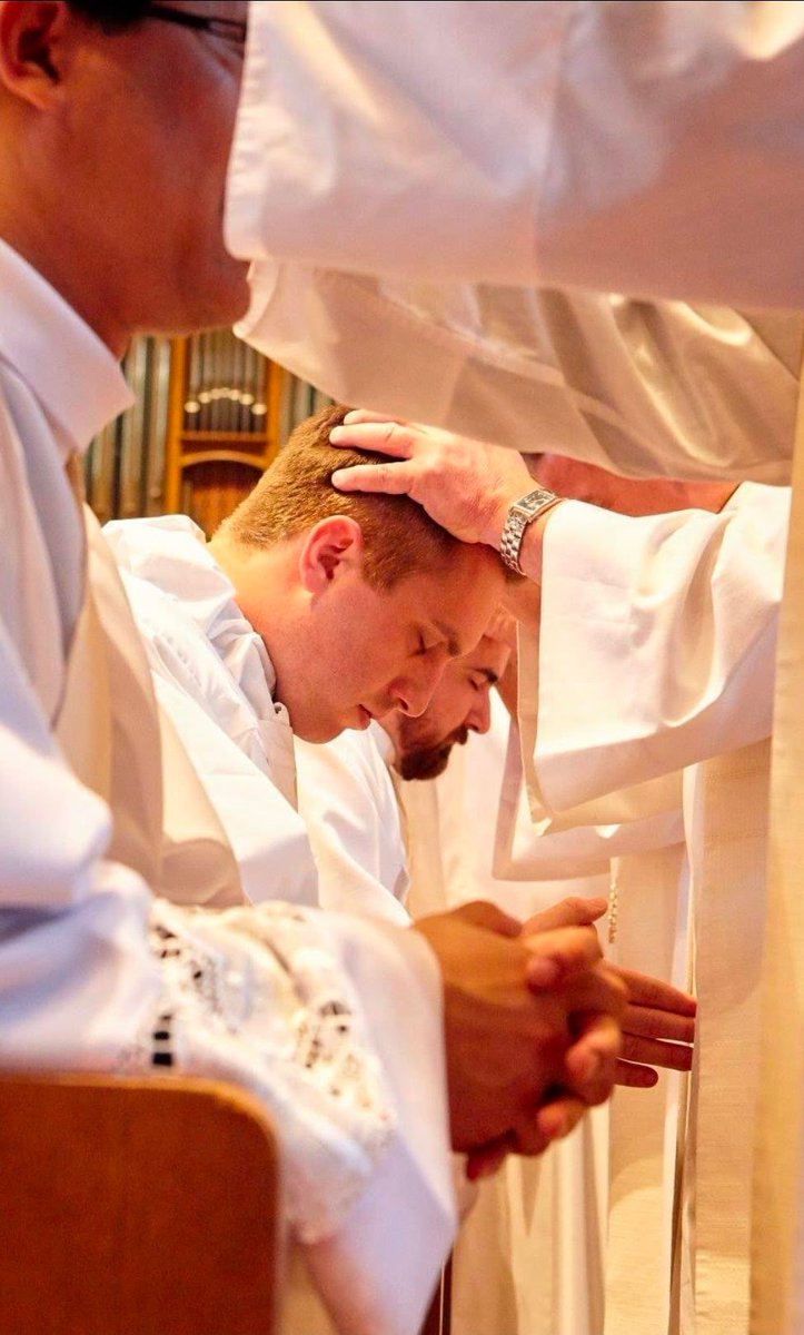 Father_LoCoco's tweet photo. Eight years ago today, the bishop asked me:

"Do you resolve to be united more closely every day to Christ the High Priest, who offered himself for us to the Father as a pure Sacrifice, and with him to consecrate yourself to God for the salvation of all?"

And I answered: "I do, with the help of God."

Eight years later, I am still being made into what I promised to be. And that is exactly where I want to be. Deo gratias 🙏