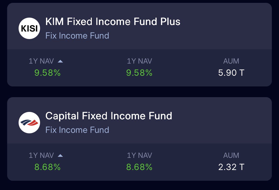 mstffd's tweet photo. @konglostocks KIM Fixed Income Fund Plus atau Capital Fixed Income Fund😬 https://t.co/UyZqlgLv9H